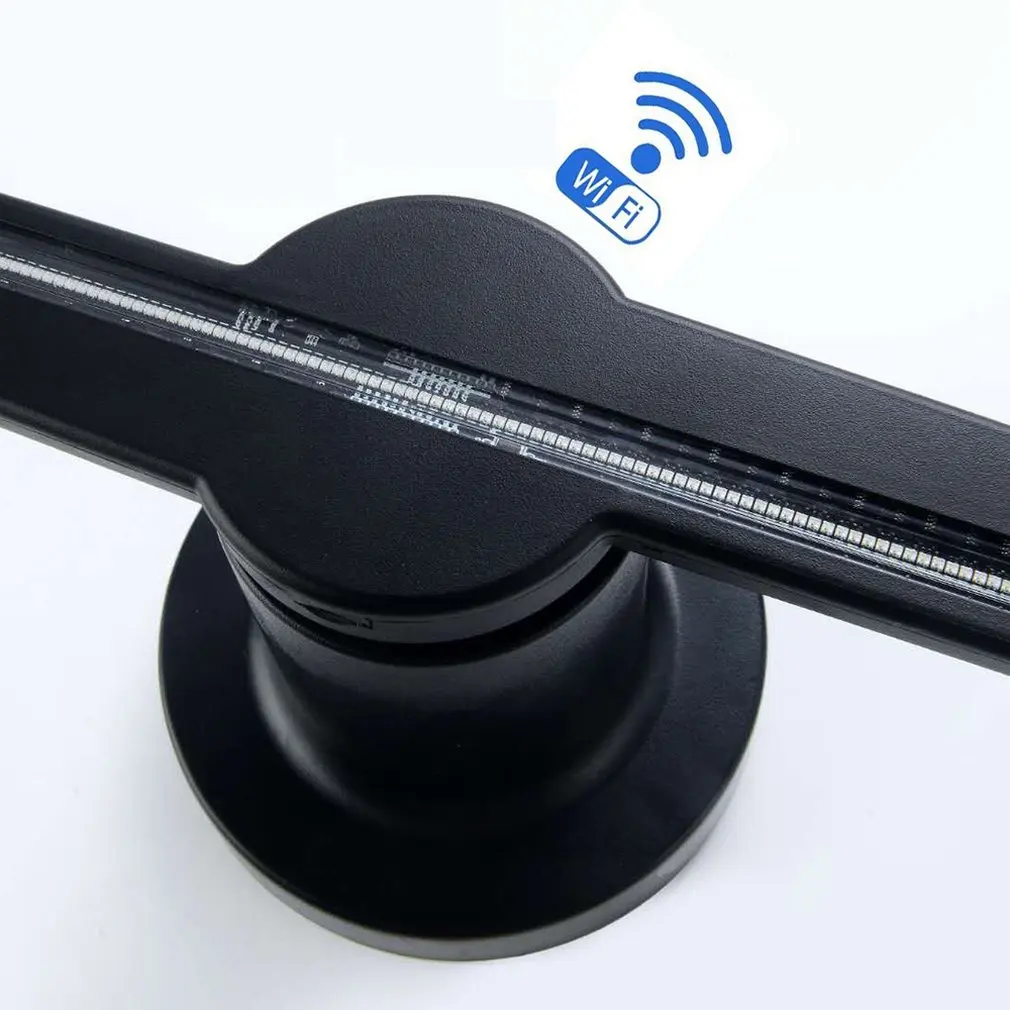 Holographic projection advertising machines 42 cm naked eye 3D rotating display fan practical device
Holographic projection advertising machines 42 cm naked eye 3D rotating display fan practical device