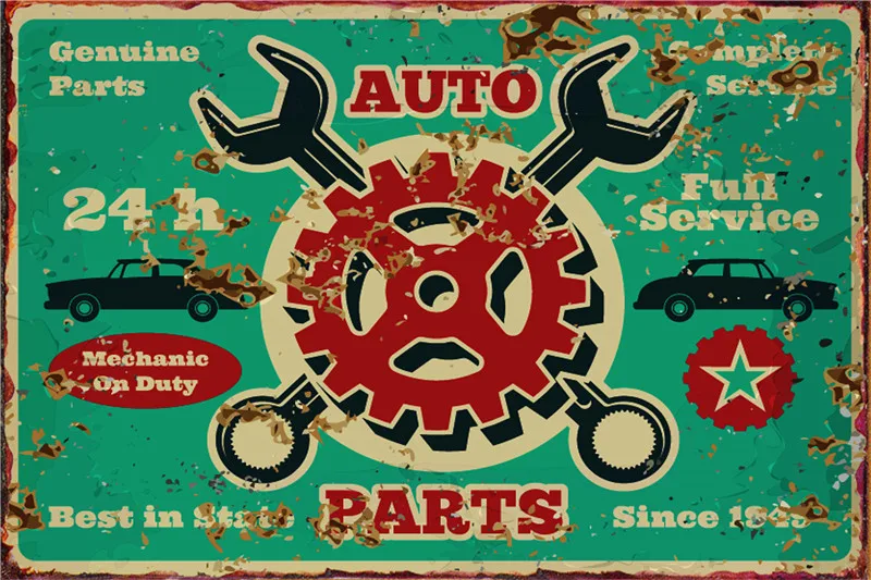 Car Service House Decoration Garage Metal Plate Bar Accessories Decoration for Home Tin Sign Wall Poster Plaque Vintage Decor
Car Service House Decoration Garage Metal Plate Bar Accessories Decoration for Home Tin Sign Wall Poster Plaque Vintage Decor