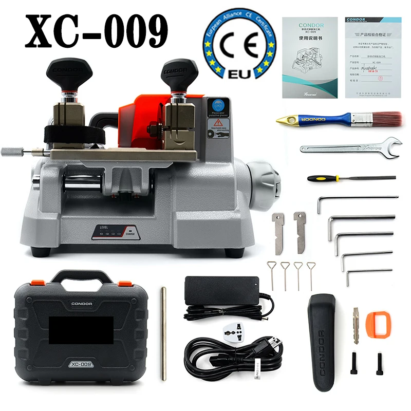 Manual key cutter Key cutting machine Milling cutter with built-in battery for most bikes, cars & door locks keys XC-009
Manual key cutter Key cutting machine Milling cutter with built-in battery for most bikes, cars & door locks keys XC-009