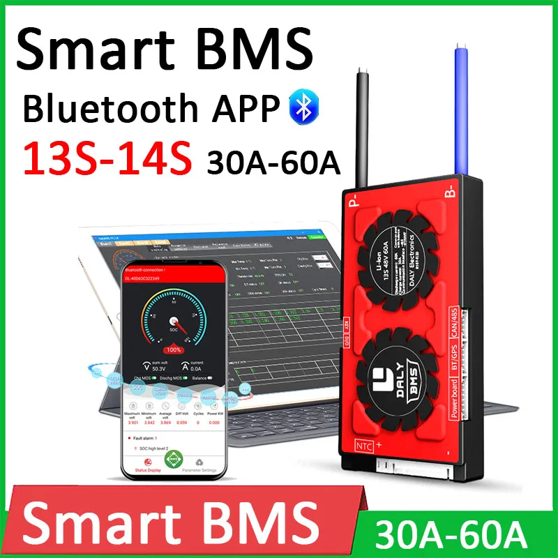 Защитная плата BMS Smart для литий-ионных и литий-полимерных аккумуляторов 13S, 14S, 48 В, 30 А-100 А, 40 А, 60 А, 80 А, 18650, с управлением через приложение Bluetooth
Защитная плата BMS Smart для литий-ионных и литий-полимерных аккумуляторов 13S, 14S, 48 В, 30 А-100 А, 40 А, 60 А, 80 А, 18650, с управлением через приложение Bluetooth