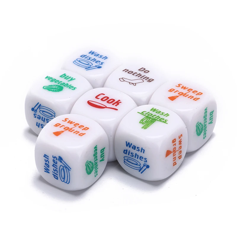 7pcs/Set Dices Romance dice Lover Couple Games Funny Flirting Toy for Adult Couples Housework dice
7pcs/Set Dices Romance dice Lover Couple Games Funny Flirting Toy for Adult Couples Housework dice
