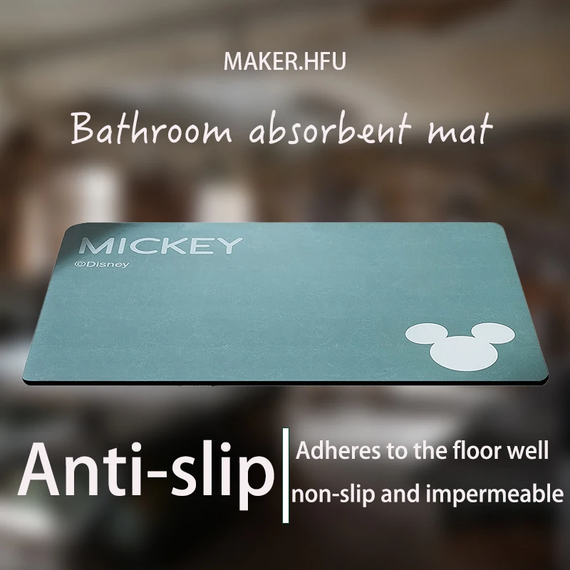 Simple Mickey Diatom Mud Absorbent Pad Doormat Toilet Doormat Household Bathroom Floor Mat
Simple Mickey Diatom Mud Absorbent Pad Doormat Toilet Doormat Household Bathroom Floor Mat