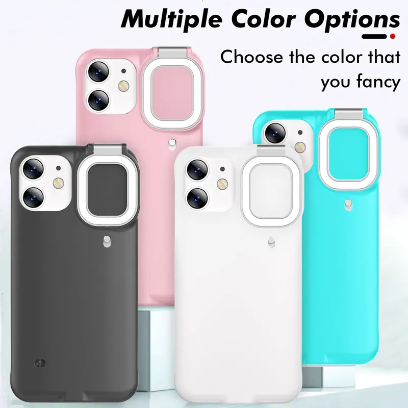 Portable selfie light Case For iPhone 12 Pro Max LED Selfie Ring Light Phone Cover For iPhone 11 Pro Max Beauty Flash Fill Light
Portable selfie light Case For iPhone 12 Pro Max LED Selfie Ring Light Phone Cover For iPhone 11 Pro Max Beauty Flash Fill Light