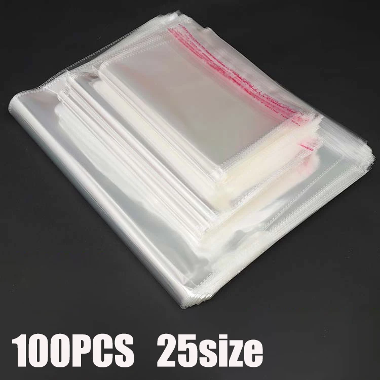 100PCS Clear Apparel Bags 25 Size Self Seal Plastic Bags Opp Gift Bag Wedding Party Adhesive Bags for T-Shirt and Clothes
100PCS Clear Apparel Bags 25 Size Self Seal Plastic Bags Opp Gift Bag Wedding Party Adhesive Bags for T-Shirt and Clothes