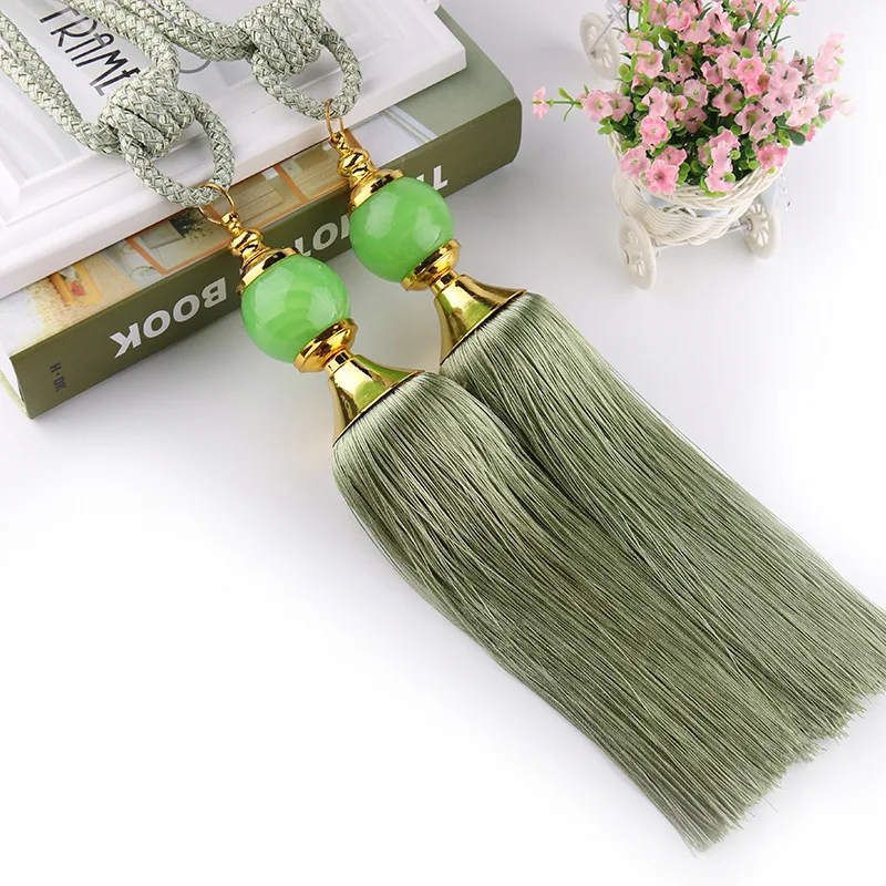 1 Pair Jade Curtains Hanging Ball Curtains Tassels Fringe Tiebacks Bandages Brushes Curtain Accessories
1 Pair Jade Curtains Hanging Ball Curtains Tassels Fringe Tiebacks Bandages Brushes Curtain Accessories
