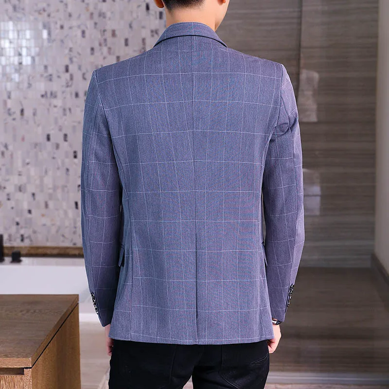 2020 men's spring high quality grid single suit young business cultivate one's morality leisure suit
2020 men's spring high quality grid single suit young business cultivate one's morality leisure suit