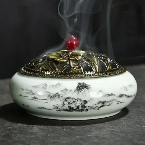 Smoke Fountain Incense Burner Bowl Sandalwood Handmade Agarwood Ceramic Incense Burner Church Incienso Quemador Home Decor 50
Smoke Fountain Incense Burner Bowl Sandalwood Handmade Agarwood Ceramic Incense Burner Church Incienso Quemador Home Decor 50