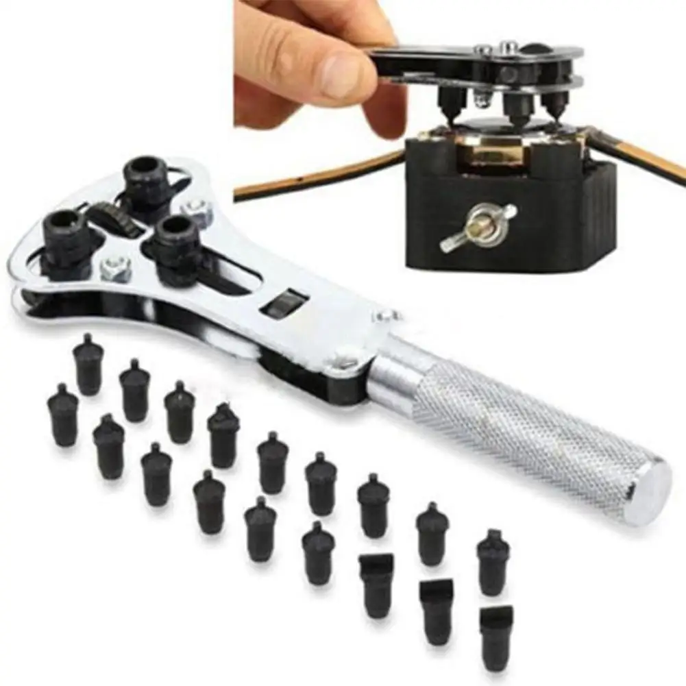 Watch Repair Tools Kit Wrist Watch Case Opener Adjustable Screw Back Remover Watch Case Opener Wrench Repair Tools
Watch Repair Tools Kit Wrist Watch Case Opener Adjustable Screw Back Remover Watch Case Opener Wrench Repair Tools