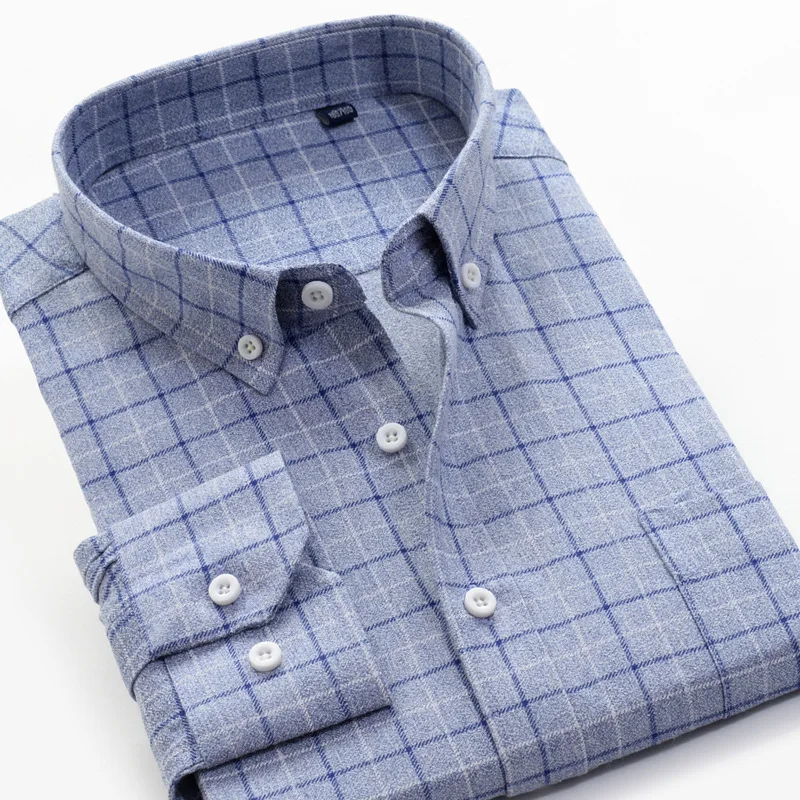 VAJANED XXL-10XL plus size plaid long-sleeved shirt 2022 spring and autumn thick warm business casual men's cotton loose shirt
VAJANED XXL-10XL plus size plaid long-sleeved shirt 2022 spring and autumn thick warm business casual men's cotton loose shirt