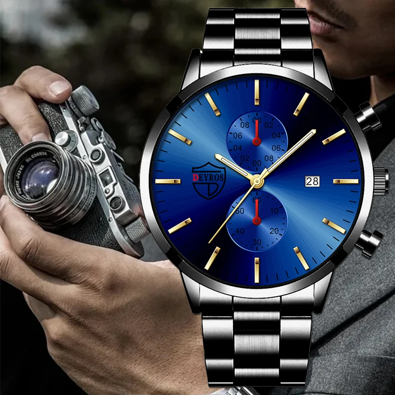 2021 Fashion Mens Watches Luxury Men Sports Stainless Steel Quartz Wrist Watch Male Business Leather Luminous Watch часы мужские
2021 Fashion Mens Watches Luxury Men Sports Stainless Steel Quartz Wrist Watch Male Business Leather Luminous Watch часы мужские