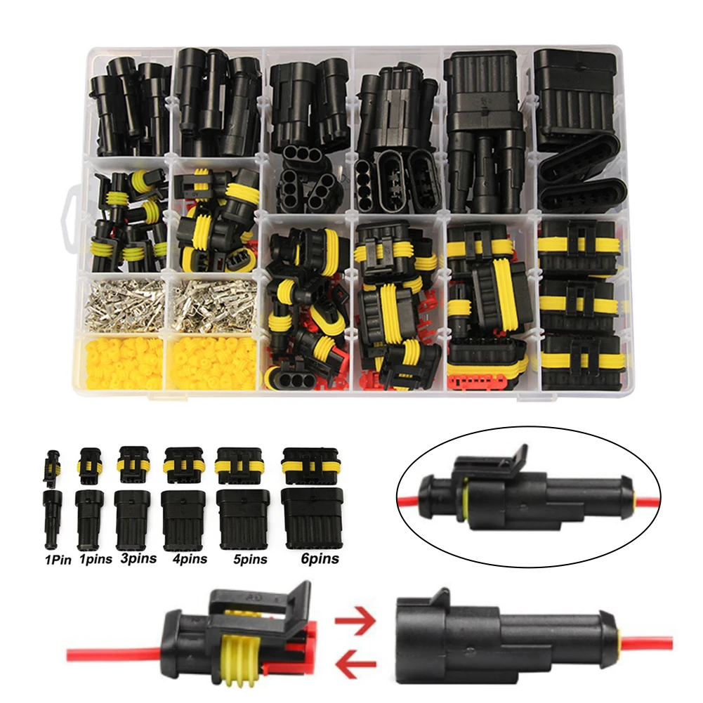 New Waterproof 1/2/3/4/5/6 Pin Electrical Wire Connector Kit 300V 12A Car Marine Sealed Terminals Wire Connector For Car Truck
New Waterproof 1/2/3/4/5/6 Pin Electrical Wire Connector Kit 300V 12A Car Marine Sealed Terminals Wire Connector For Car Truck