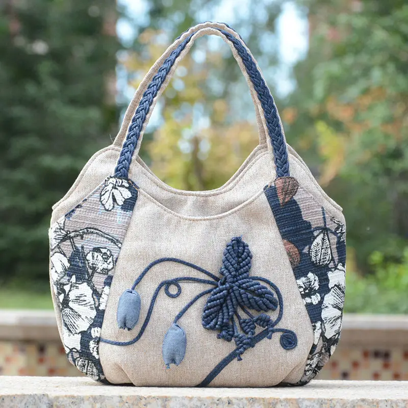 Handbag for Women 2021 New Ethnic Style Satchel Retro Middle-Aged Women Top Handle Bags Weave Handle Sac Main Femme Bolso Mujer
Handbag for Women 2021 New Ethnic Style Satchel Retro Middle-Aged Women Top Handle Bags Weave Handle Sac Main Femme Bolso Mujer