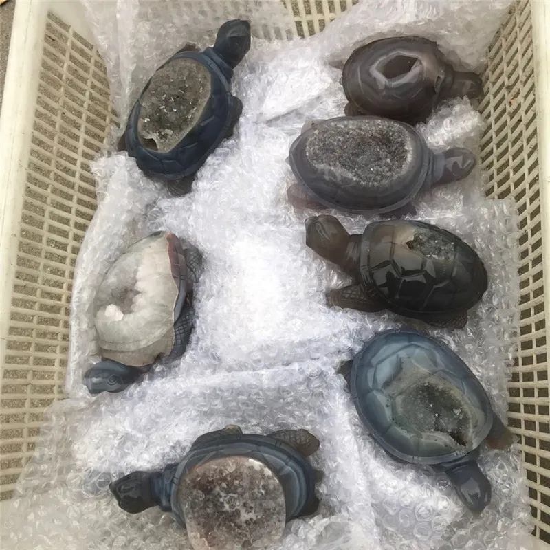 1pc Natural Agate Crystal Tortoise Statue Home Decoration Healing Stone Meditation Energy Aura Guardian Angel
1pc Natural Agate Crystal Tortoise Statue Home Decoration Healing Stone Meditation Energy Aura Guardian Angel
