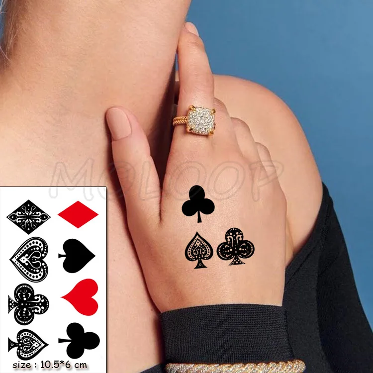 Waterproof Temporary Tattoo Stickers Playing Cards Peach Tattoo Small Size Tatto Flash Tatoo Fake Tattoos for Man Girl Women
Waterproof Temporary Tattoo Stickers Playing Cards Peach Tattoo Small Size Tatto Flash Tatoo Fake Tattoos for Man Girl Women