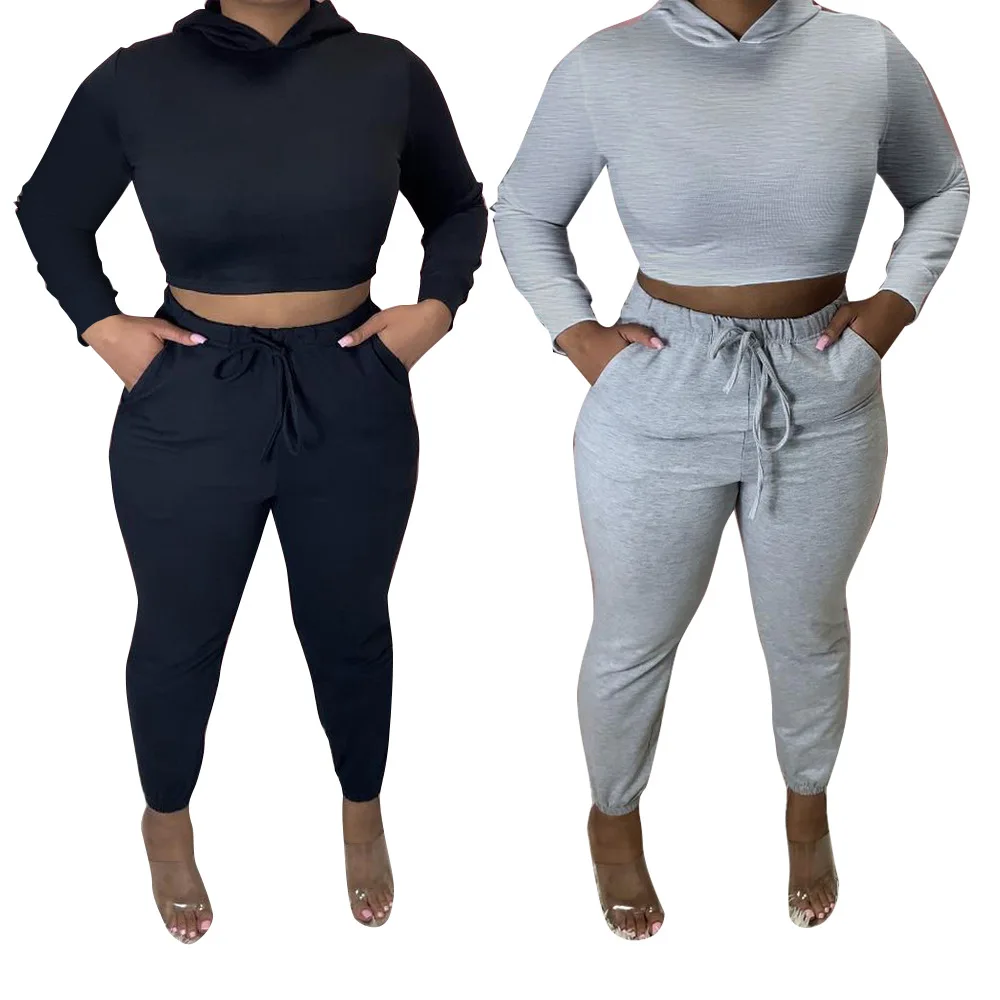 Autumn New Style Fashion Casual Two Piece Set Long Sleeves Hoodies Hollow Out Crop Top Letter Print Pants Female Leisure Suits 
Autumn New Style Fashion Casual Two Piece Set Long Sleeves Hoodies Hollow Out Crop Top Letter Print Pants Female Leisure Suits