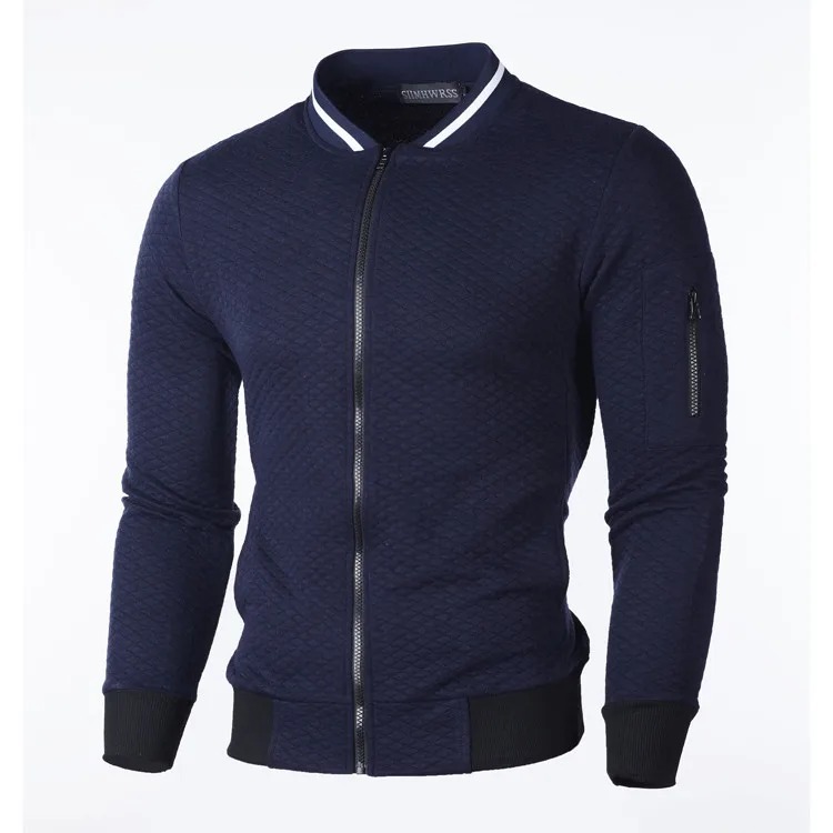 New Baseball Zipper Bomber Jackets Men Spring Autumn Jacket Casual Solid Fashion Slim Overcoat Mens Thin Pilot top coat
New Baseball Zipper Bomber Jackets Men Spring Autumn Jacket Casual Solid Fashion Slim Overcoat Mens Thin Pilot top coat