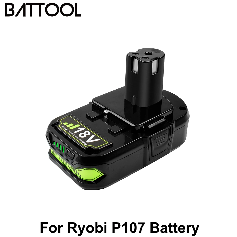 Batcool для Ryobi 3000 мАч 18 в P107 P108 литий ионная аккумуляторная батарея RB18L40 P100 P102 P103 P104 P105
