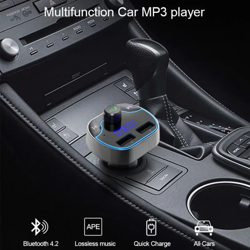 Новый автомобильный прикуриватель Bluetooth передатчик MP3 плеер Радио адаптер Комплект USB зарядное устройство 
Новый автомобильный прикуриватель Bluetooth передатчик MP3 плеер Радио адаптер Комплект USB зарядное устройство