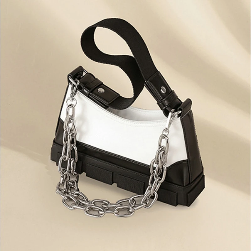 Women Underarm Bag Vintage Design Color Block Ladies Small Shoulder Chain Bags Luxury Female Totes Baguette Handbags
Women Underarm Bag Vintage Design Color Block Ladies Small Shoulder Chain Bags Luxury Female Totes Baguette Handbags