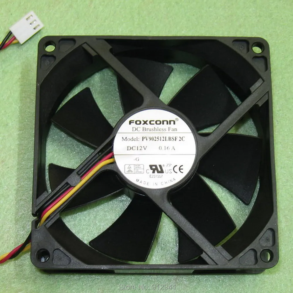 B91 Foxconn PV902512LBSF 2C 9225 92 мм x 25mm DC бесщеточный процессорный кулер вентилятор