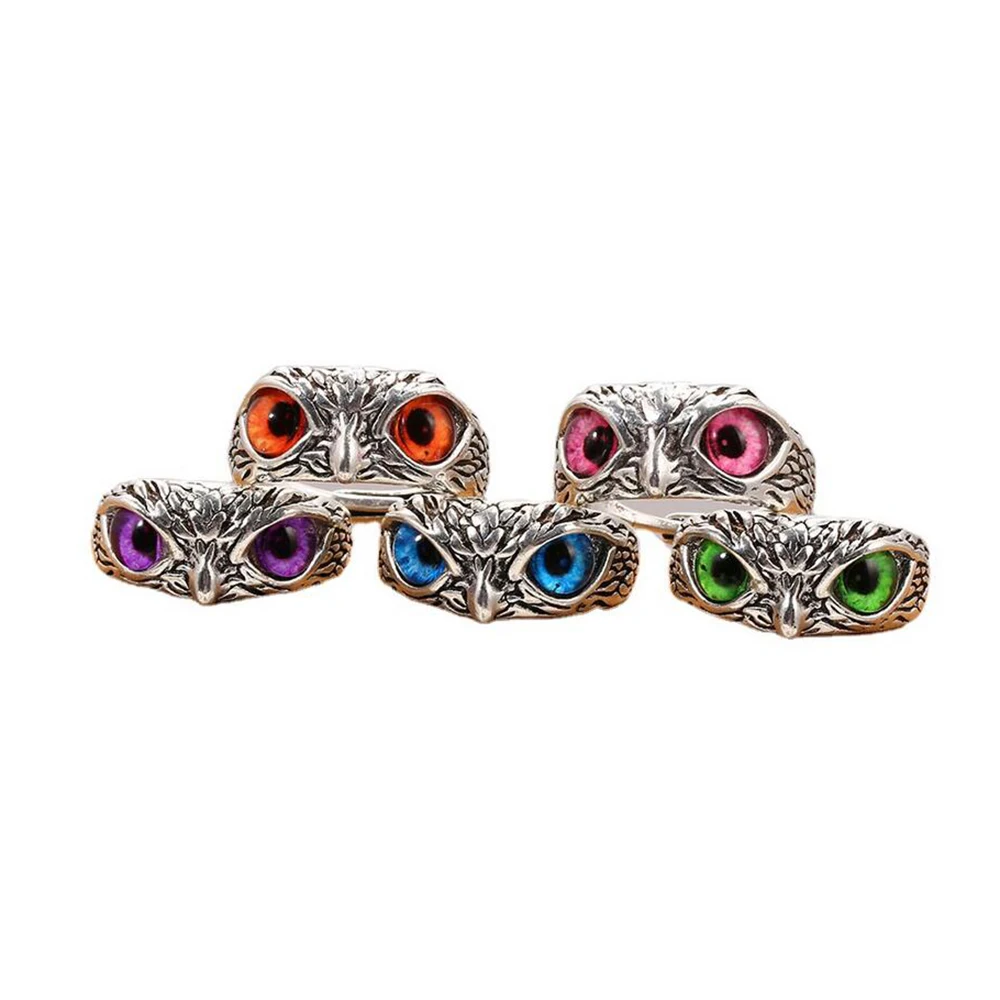Cute Men Owl Silver Ring Vintage Charm Crystal Women's Rings Color Engagement Wedding Rings Jewelry Accessories Gifts
Cute Men Owl Silver Ring Vintage Charm Crystal Women's Rings Color Engagement Wedding Rings Jewelry Accessories Gifts