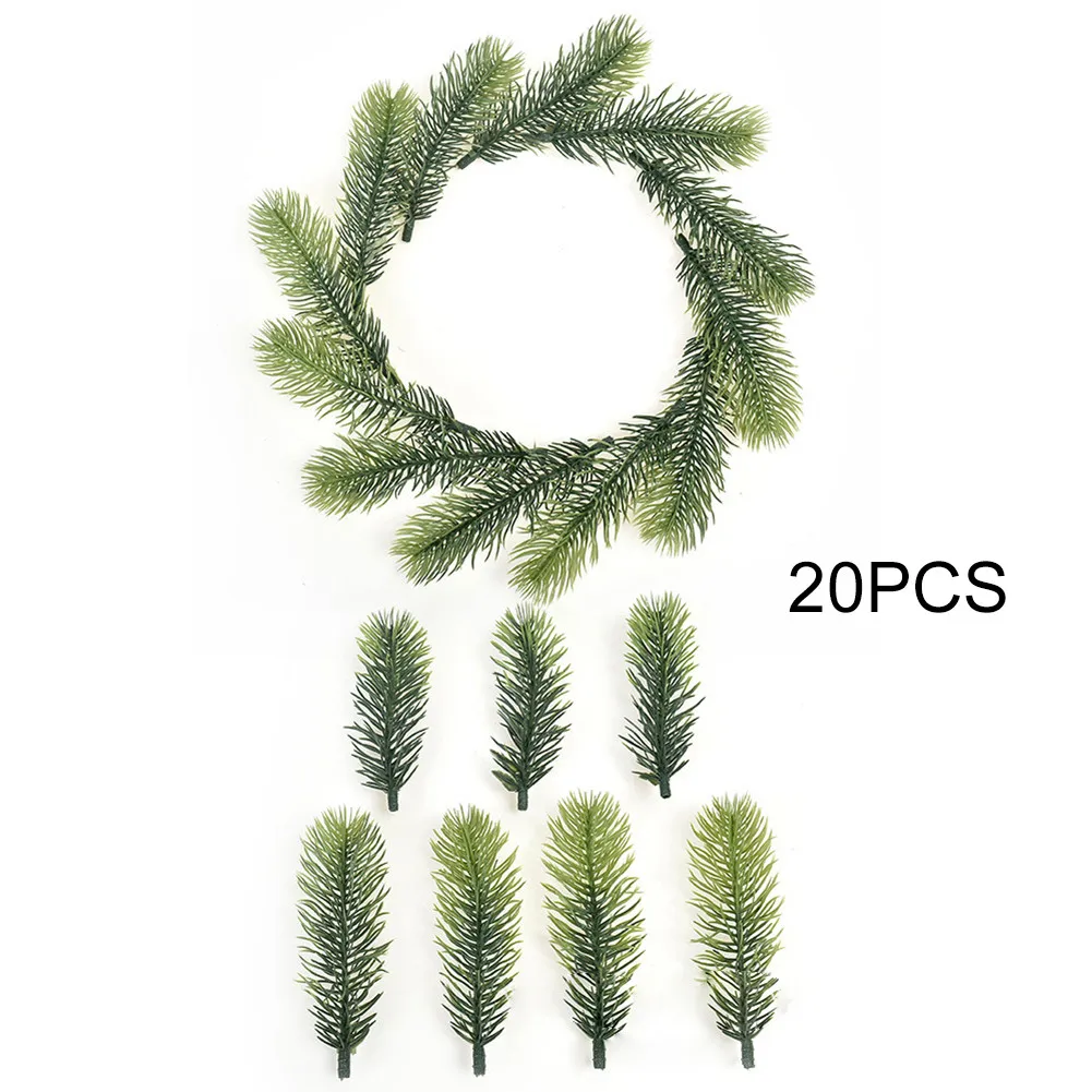 20Pcs 10/11cm Christmas Artificial Pine Needles Plants Flower Fake Pine Branches Xmas Tree Home Christmas Decor
20Pcs 10/11cm Christmas Artificial Pine Needles Plants Flower Fake Pine Branches Xmas Tree Home Christmas Decor