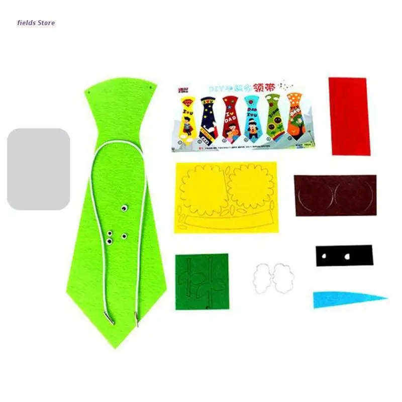 1Set Non-woven DIY Necktie Toy Early Education DIY Toy Kit Kindergarten Supplies 
1Set Non-woven DIY Necktie Toy Early Education DIY Toy Kit Kindergarten Supplies