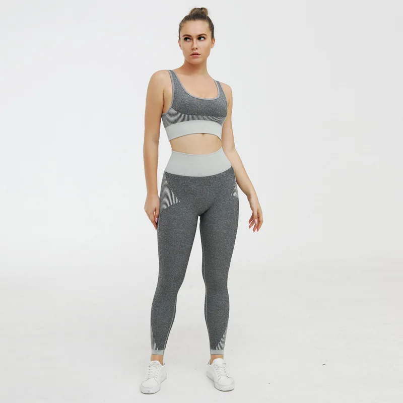 SVOKOR Yoga Sets Women Gym Clothes Solid Stripe Sport Wear Workout High Waist Push Up Leggings Bra Breathable Sports Suit
SVOKOR Yoga Sets Women Gym Clothes Solid Stripe Sport Wear Workout High Waist Push Up Leggings Bra Breathable Sports Suit