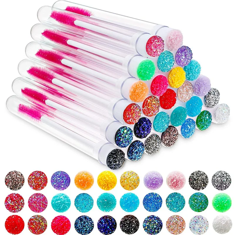 30Pcs Mascara Stick Tube Set, Diamond Empty Mascara Brush, Tube Axis Eyelash Extension Brush, Random Color Makeup Tool
30Pcs Mascara Stick Tube Set, Diamond Empty Mascara Brush, Tube Axis Eyelash Extension Brush, Random Color Makeup Tool