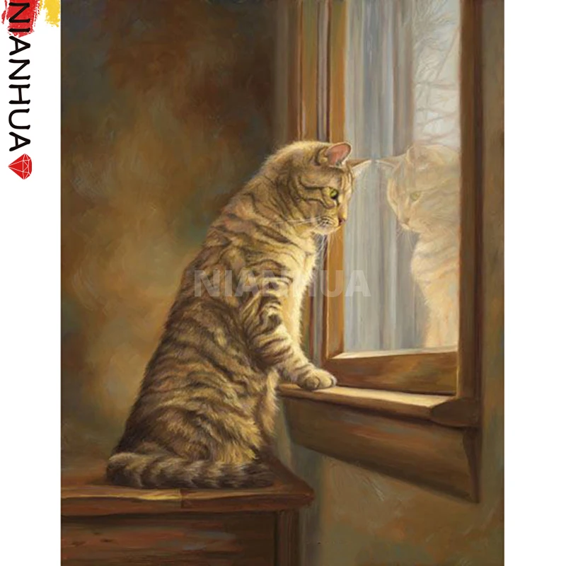 Diamond Painting 5D DIY Animal Cat Looking Window Landscape Square Round Embroidery Hand Inlaid Kit Photo Mural Decoration
Diamond Painting 5D DIY Animal Cat Looking Window Landscape Square Round Embroidery Hand Inlaid Kit Photo Mural Decoration