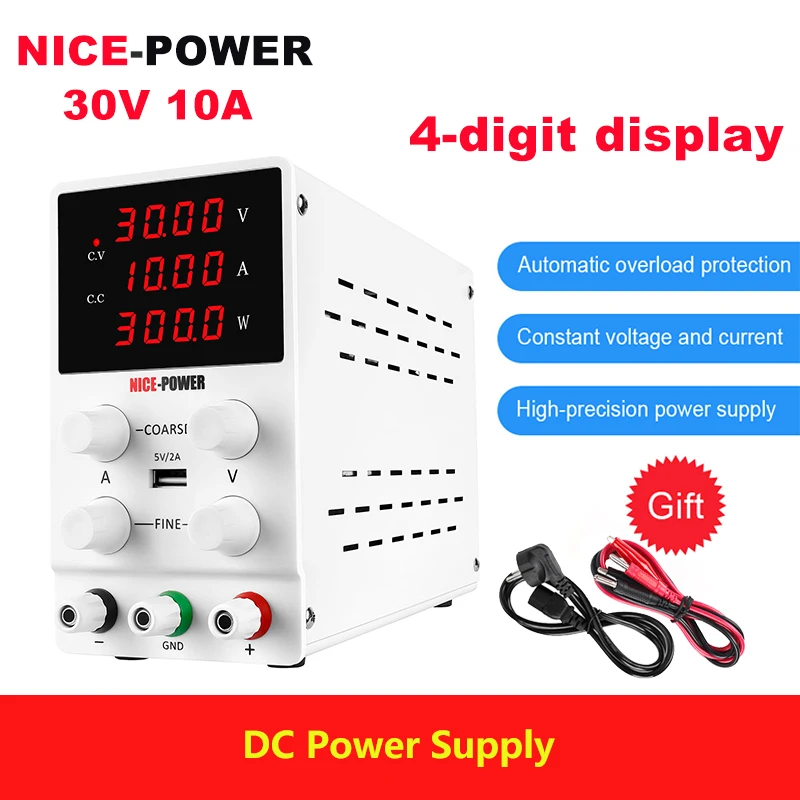 Лабораторный импульсный мини-источник питания NICE-POWER, 30 в, 10 А, цифровой стабилизатор напряжения
Лабораторный импульсный мини-источник питания NICE-POWER, 30 в, 10 А, цифровой стабилизатор напряжения