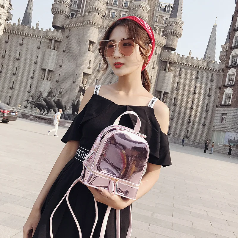 Women Fashion Travel Backpack Female 2020 Summer New Wave Laser Bag Simple Wild Transparent Handbag School Student Backpack
Women Fashion Travel Backpack Female 2020 Summer New Wave Laser Bag Simple Wild Transparent Handbag School Student Backpack