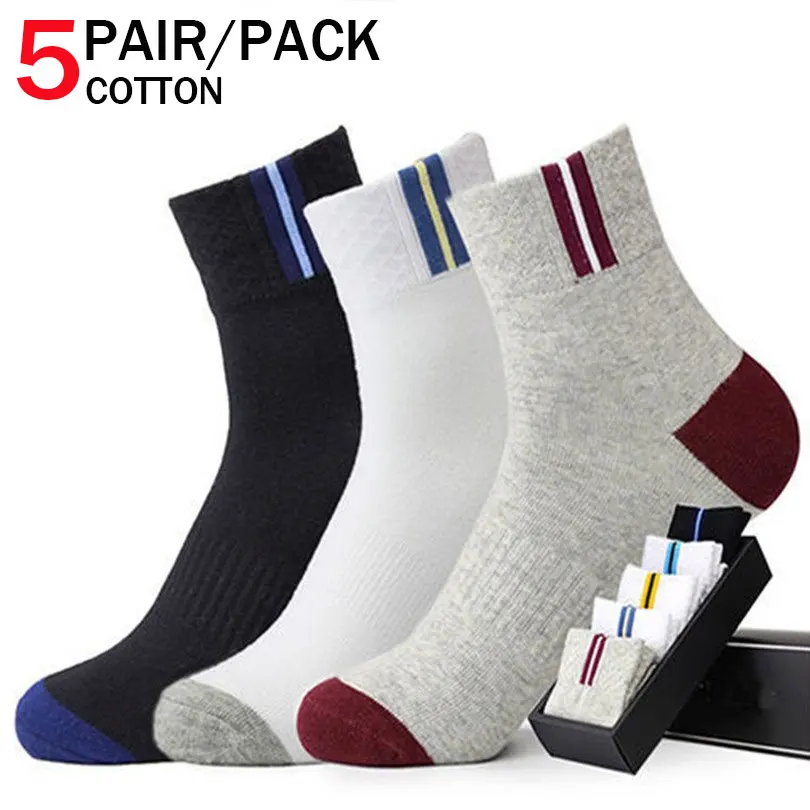 5pair/set Men's Casual Cotton Short Socks Solid Color Breathable Ankle Socks Sports Socks Short Mens Socks Crew Breathable Socks
5pair/set Men's Casual Cotton Short Socks Solid Color Breathable Ankle Socks Sports Socks Short Mens Socks Crew Breathable Socks