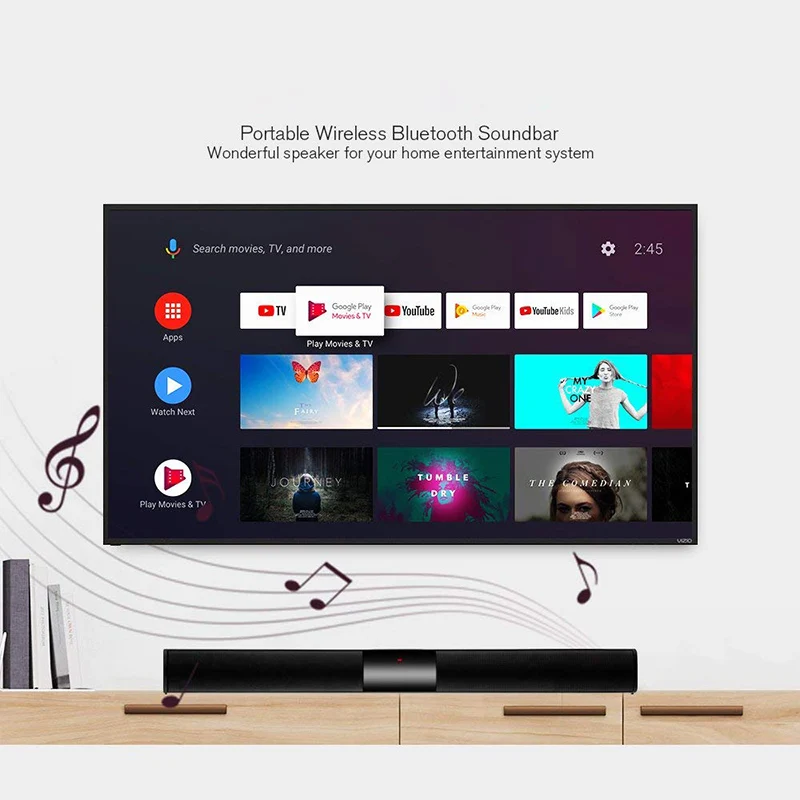 20W TV Sound Bar Wired and Wireless Bluetooth Home Surround SoundBar for PC Theater TV Speaker
20W TV Sound Bar Wired and Wireless Bluetooth Home Surround SoundBar for PC Theater TV Speaker