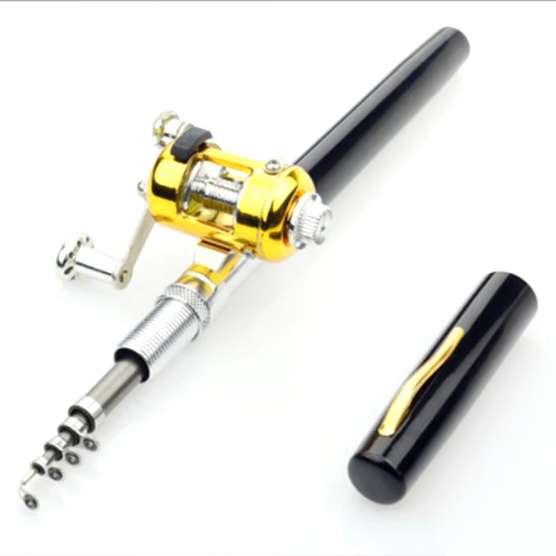 Portable Pocket Telescopic Mini Fishing Rod Pole Pen Shape Folded Fishing Rod With Reel Wheel For Outdoor River Lake Fishing
Portable Pocket Telescopic Mini Fishing Rod Pole Pen Shape Folded Fishing Rod With Reel Wheel For Outdoor River Lake Fishing