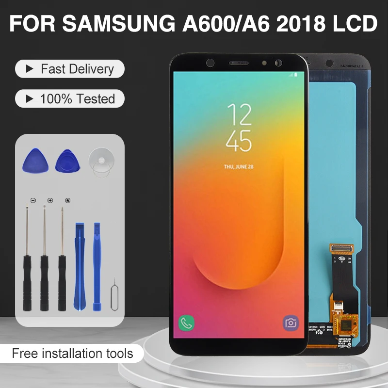 Оригинальный ЖК-дисплей Catteny 5,6 дюймов OLED для Samsung Galaxy A6 2018 A600 с сенсорным экраном дигитайзер A600F A600FN дисплей в сборе
Оригинальный ЖК-дисплей Catteny 5,6 дюймов OLED для Samsung Galaxy A6 2018 A600 с сенсорным экраном дигитайзер A600F A600FN дисплей в сборе