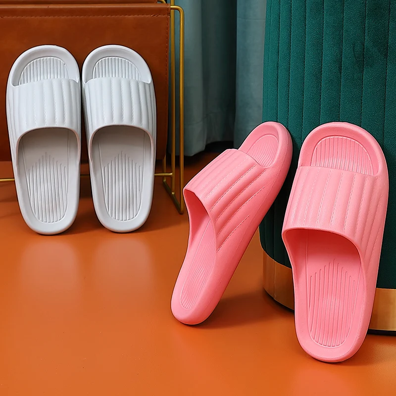 Women Slippers Summer Thick Bottom Indoor Home Couples Bathroom Slippers Non-slip Soft Sole Floor Deodorant Silent Slides
Women Slippers Summer Thick Bottom Indoor Home Couples Bathroom Slippers Non-slip Soft Sole Floor Deodorant Silent Slides