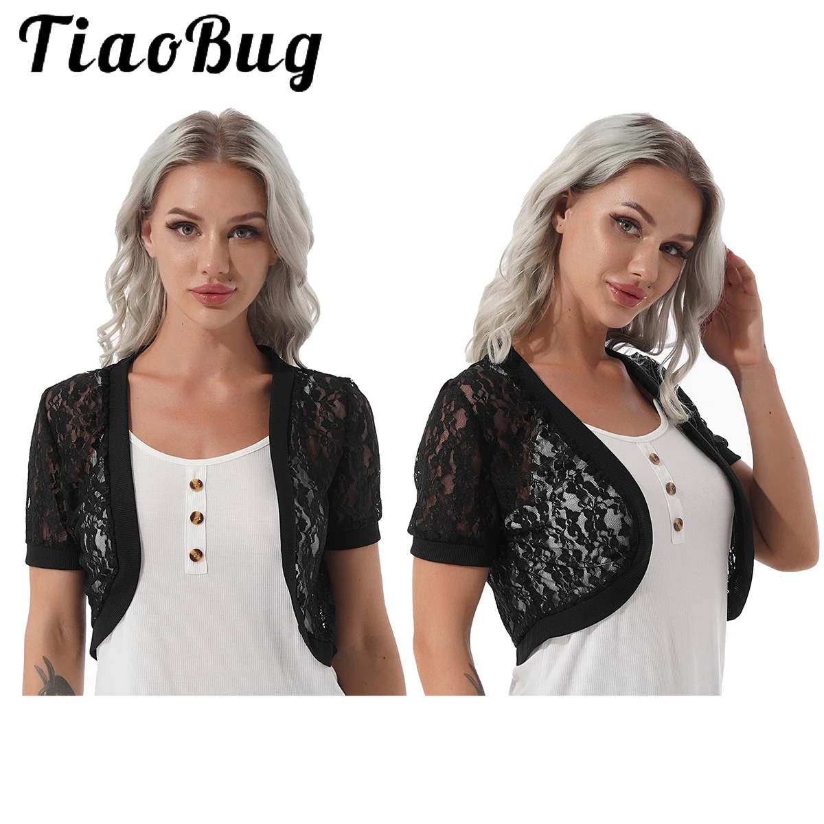 M-3XL Elegant Women Flower Lace Crop Cardigan Short Sleeve Bolero Evening Party Dress Cape Wraps Slim Vintage Short Jacket Coat
M-3XL Elegant Women Flower Lace Crop Cardigan Short Sleeve Bolero Evening Party Dress Cape Wraps Slim Vintage Short Jacket Coat