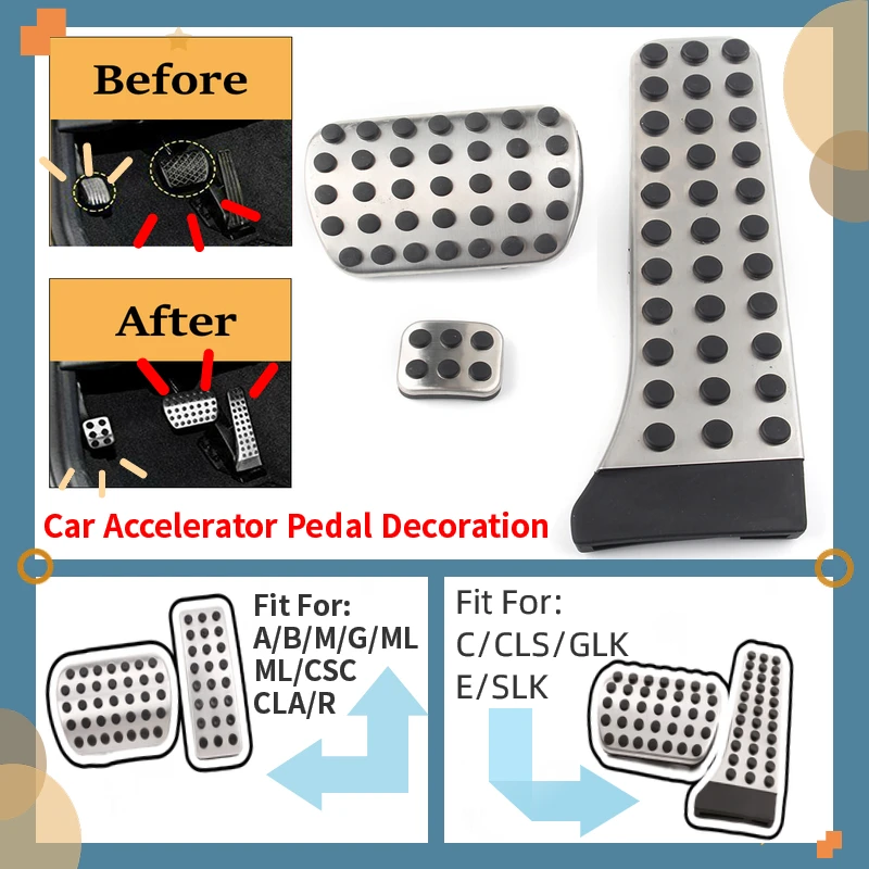 Auto Pedal Brake Accelerator Trim Cover for Mercedes-Benz W166 W176 Car Accessories W246 X156 C292 A B Class GLA CLA GLE GL GLS
Auto Pedal Brake Accelerator Trim Cover for Mercedes-Benz W166 W176 Car Accessories W246 X156 C292 A B Class GLA CLA GLE GL GLS