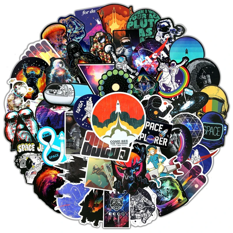 10/30/50 PCS Outer Space Kid Doodle Stickers Skateboard Phone Notebook Motorcycle Car Laptop Luggage DIY Waterproof Sticker Toys
10/30/50 PCS Outer Space Kid Doodle Stickers Skateboard Phone Notebook Motorcycle Car Laptop Luggage DIY Waterproof Sticker Toys
