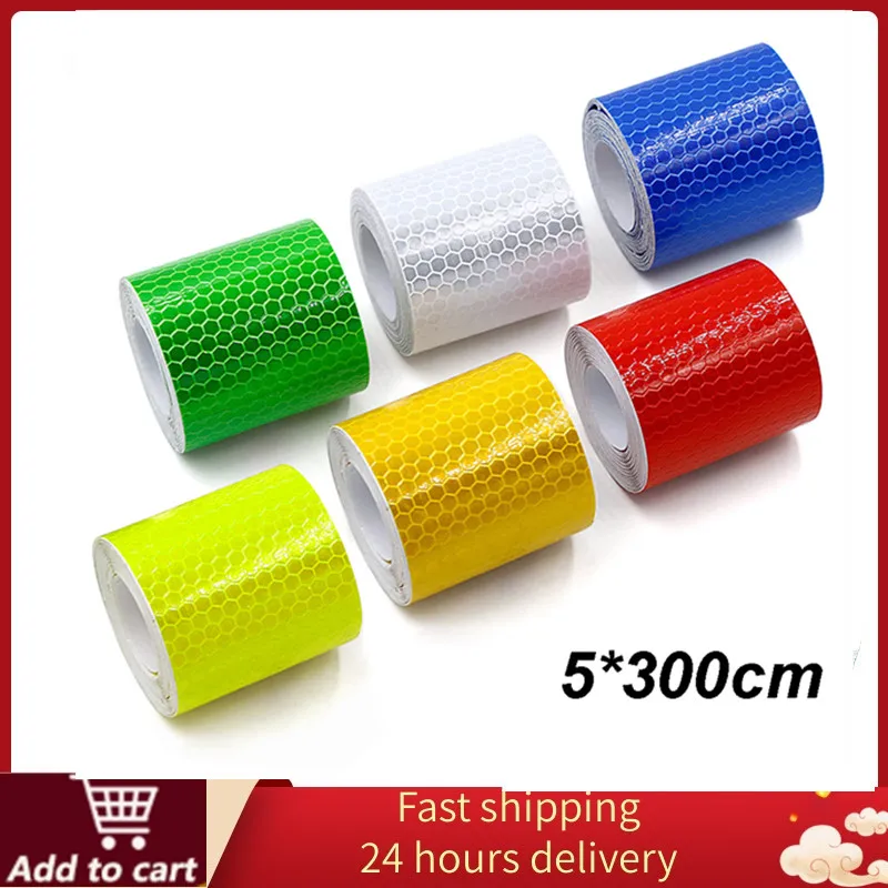 5cmx300cm Car Reflective Tape Car stickers Decoration Car Warning Safety Reflection Tape Film Auto Reflector Stickers on car
5cmx300cm Car Reflective Tape Car stickers Decoration Car Warning Safety Reflection Tape Film Auto Reflector Stickers on car