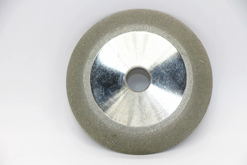 Milling cutter grinding wheel electroplated diamond alloy tungsten steel alloy grinding bevel angle 78D*12.7H*10T*45degrees
Milling cutter grinding wheel electroplated diamond alloy tungsten steel alloy grinding bevel angle 78D*12.7H*10T*45degrees