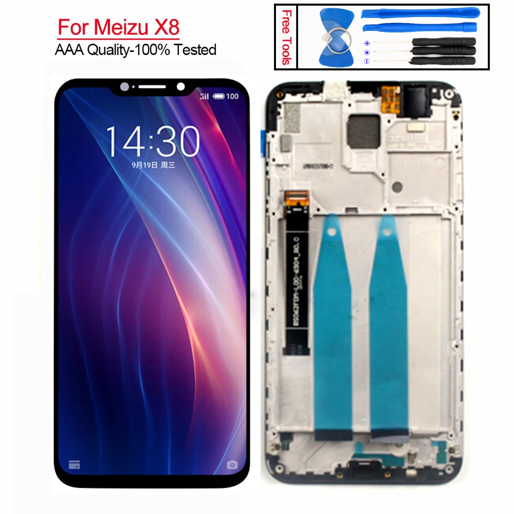 Новинка ЖК дисплей для Meizu X8 телефона X 8 диагональю 6 2 дюйма|Экраны мобильных