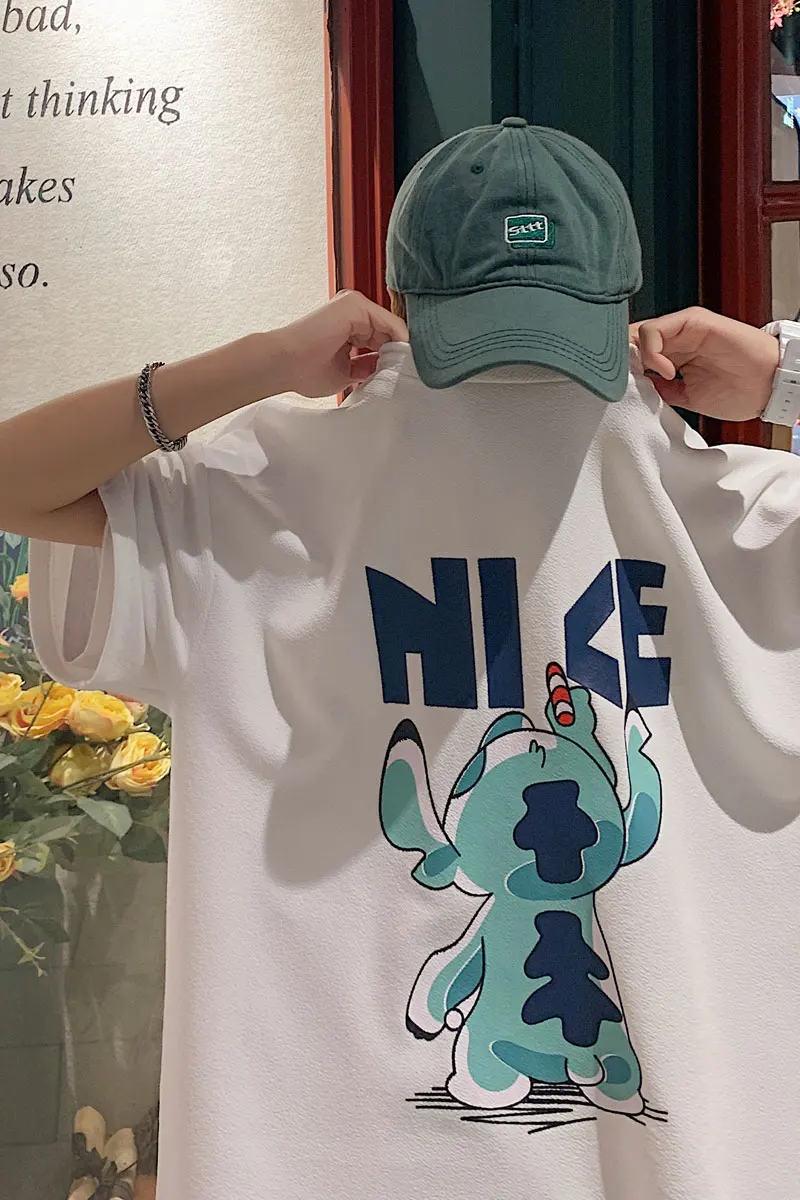INS Short-Sleeved Men's T-shirt 2021 Summer New Loose and Simple All-Match Cartoon Printed Half Sleeve T-shirt
INS Short-Sleeved Men's T-shirt 2021 Summer New Loose and Simple All-Match Cartoon Printed Half Sleeve T-shirt