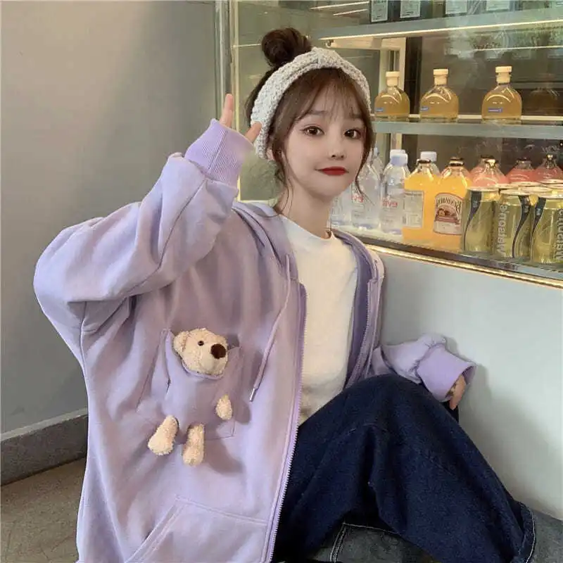 Худи HOUZHOU Kawaii на молнии, большие размеры, корейский стиль Harajuku, милый Мишка, свитшот, Женская Осенняя тонкая с длинным рукавом, мягкая с капюш...
Худи HOUZHOU Kawaii на молнии, большие размеры, корейский стиль Harajuku, милый Мишка, свитшот, Женская Осенняя тонкая с длинным рукавом, мягкая с капюш...