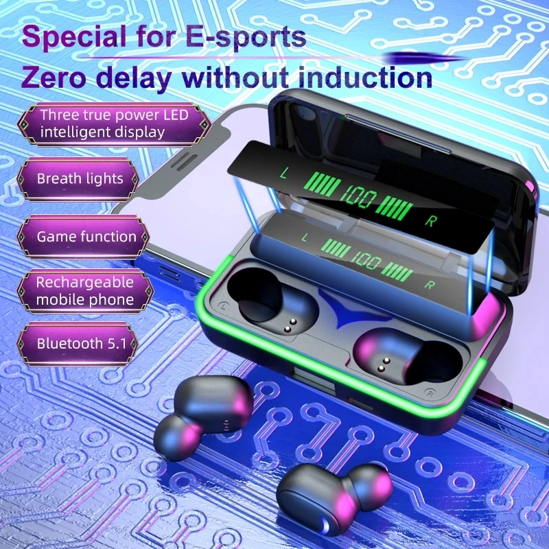 TWS Wireless Bluetooth 5.1 Headset Led Display Noise Reduction Earphones HiFI Stereo Gaming Sports Headphone for Xiaomi Phone
TWS Wireless Bluetooth 5.1 Headset Led Display Noise Reduction Earphones HiFI Stereo Gaming Sports Headphone for Xiaomi Phone