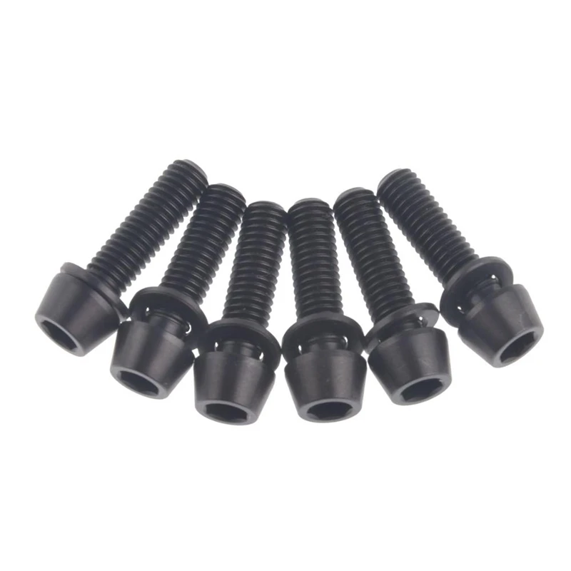 Titanium Bicycle Stem Bolt Mountain Bike Ultralight Mountain Bike Bolts Tapered Head Screw + Washer Gasket-Black
Titanium Bicycle Stem Bolt Mountain Bike Ultralight Mountain Bike Bolts Tapered Head Screw + Washer Gasket-Black