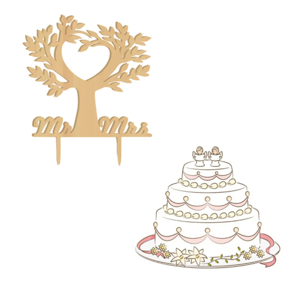 5pcs Cake Topper Cake Picks Cake Decoration for Wedding Valentine's Day Decor (Golden)
5pcs Cake Topper Cake Picks Cake Decoration for Wedding Valentine's Day Decor (Golden)