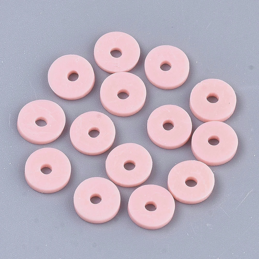 17.7 Inches About 380~400pcs Flat Round Polymer Clay Beads 4mm 6mm Loose Spacer Handmade Beads For DIY Jewelry Making
17.7 Inches About 380~400pcs Flat Round Polymer Clay Beads 4mm 6mm Loose Spacer Handmade Beads For DIY Jewelry Making