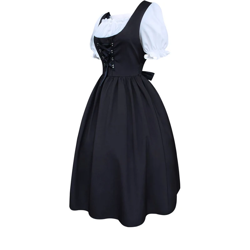 Women Medieval Costume Dress 5XL Plus Size Short Sleeve Doll Collar Retro Maid Dress Cute Maid Outfit Cosplay Party Festival
Women Medieval Costume Dress 5XL Plus Size Short Sleeve Doll Collar Retro Maid Dress Cute Maid Outfit Cosplay Party Festival